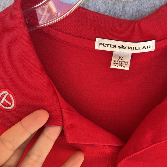 Peter Millar Scotty Cameron Red Polo Shirt Mens XL Circle T Junkyard Dog Golf - Picture 8 of 14